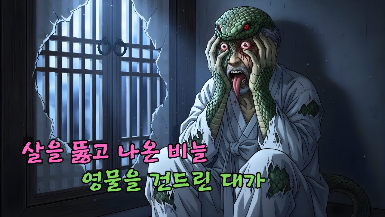 천년 묵은 백사를 가마솥에 고아 먹은 욕심쟁이 촌장의 끔찍한 신체 변화 온몸에 뱀 비늘이 돋고 혀가 갈라지다 | 한국 민속 야담 수면동화