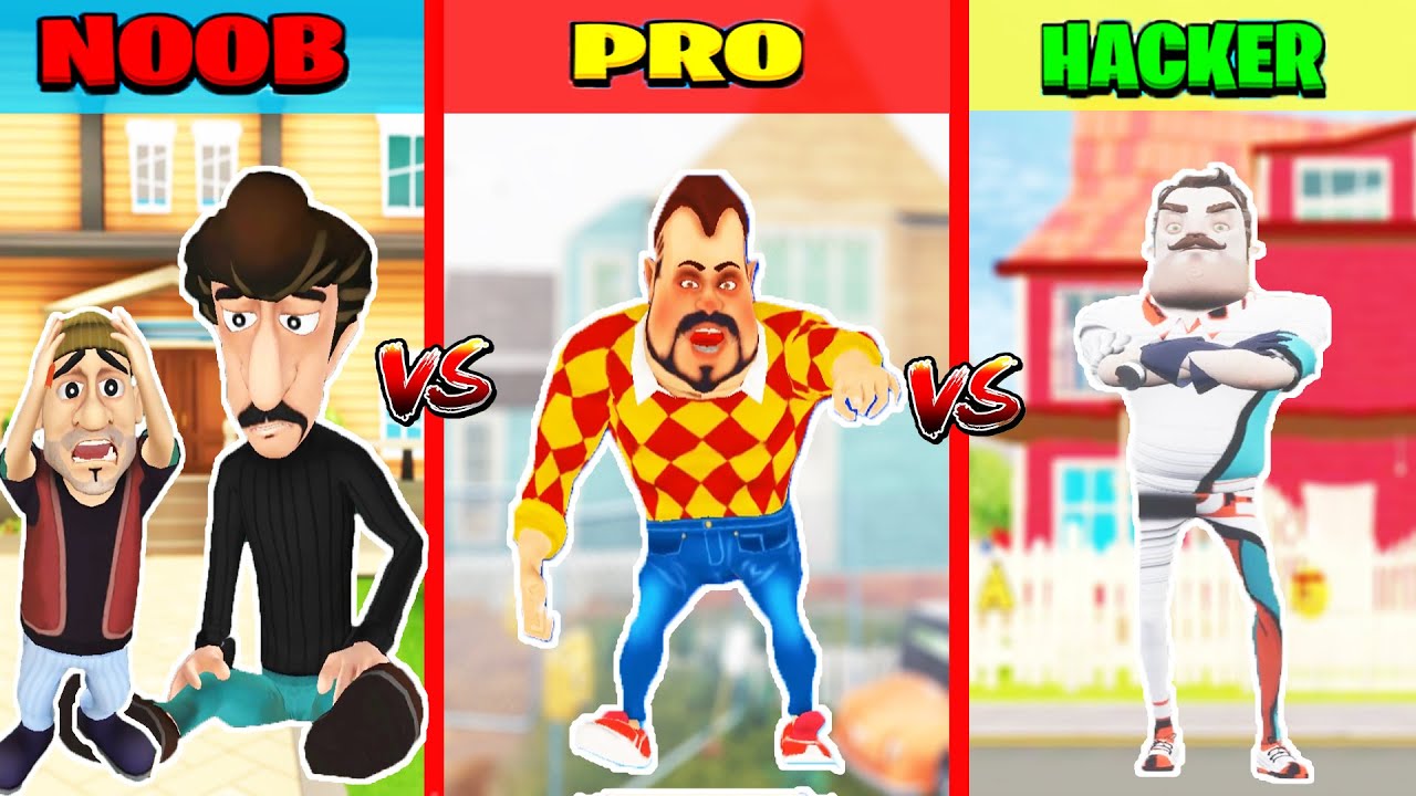 EN PRO KÖTÜ ADAM KİM ? 😲 Hello Neighbor vs Dark Riddle vs Scary Robber Kapışması