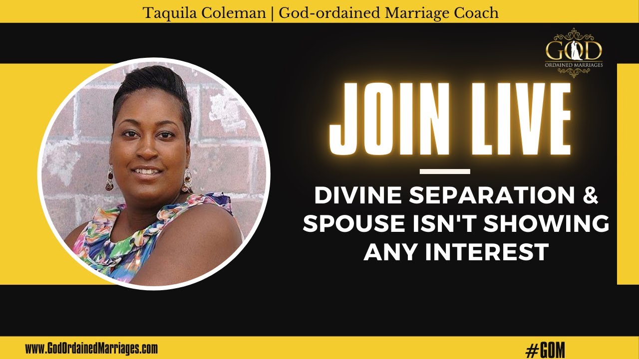 How do you handle divine separation and not think your person isn't interested?