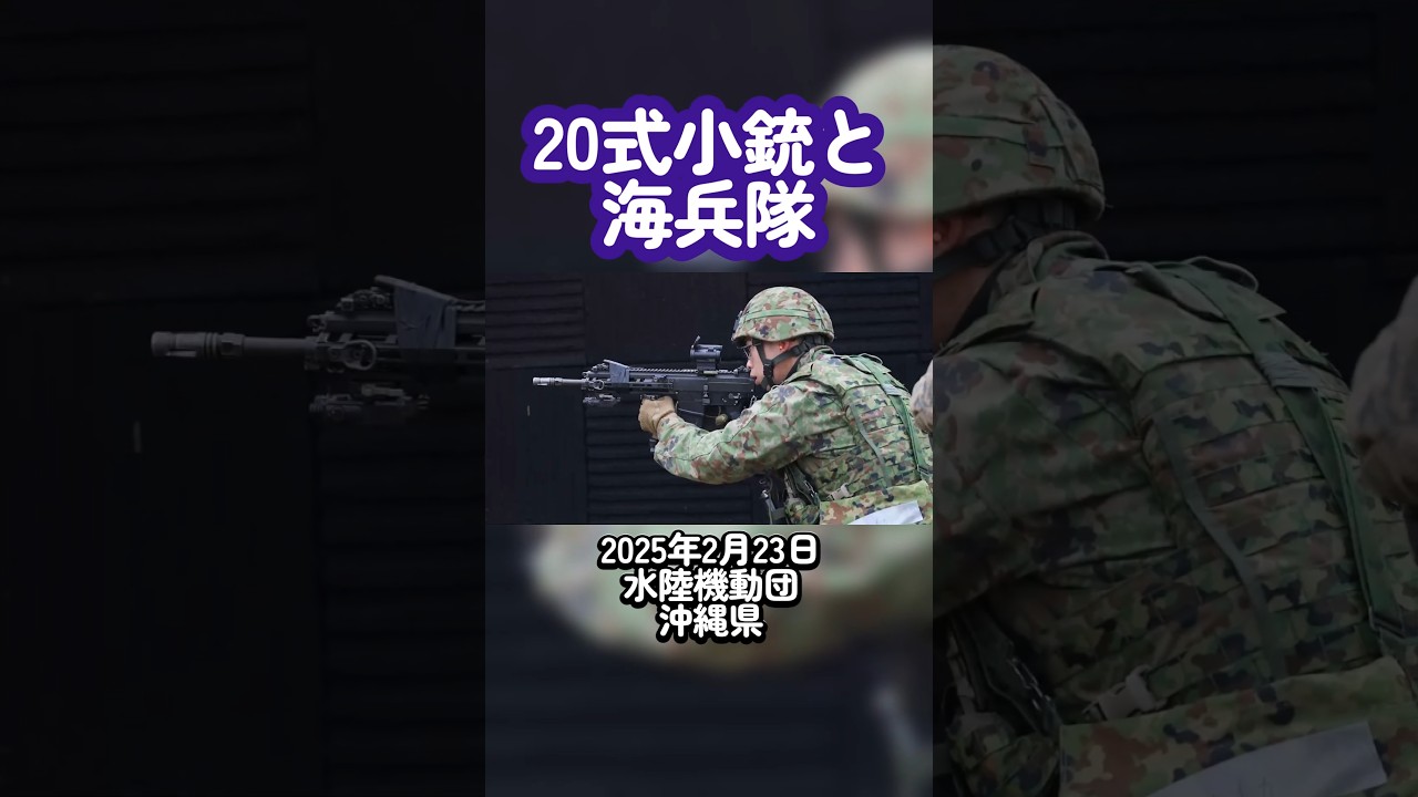 20式小銃 実弾射撃 水陸機動団 自衛隊 海兵隊 #shorts