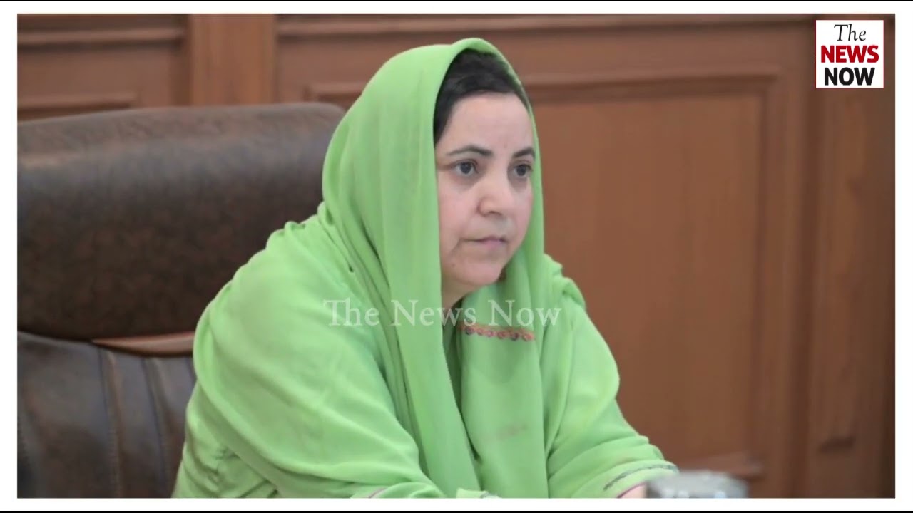 Education Minister Chairing a Meeting with VC's of J&K UT Universities.
