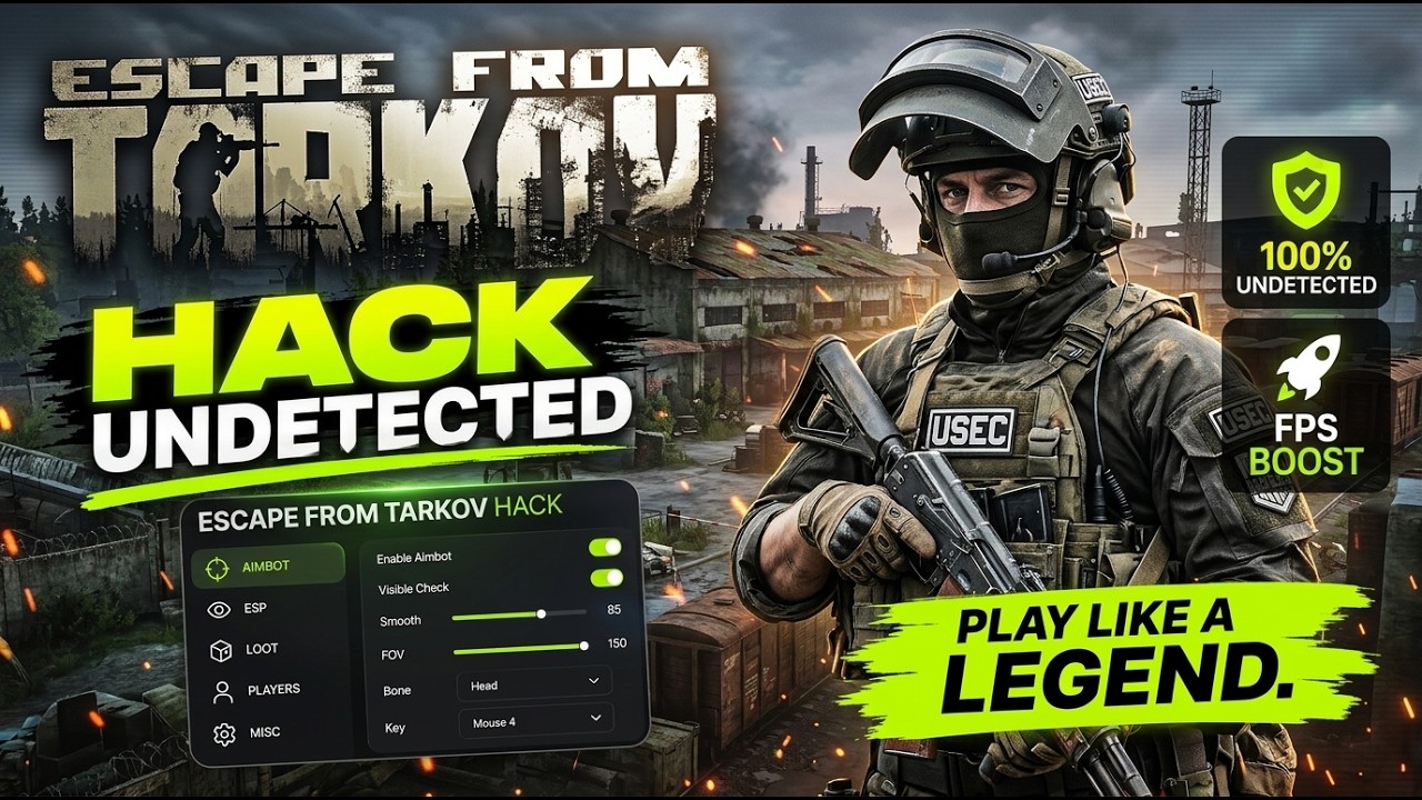 Best Tarkov Hack 2026 / Aimbot + LootESP + Bypass / PC