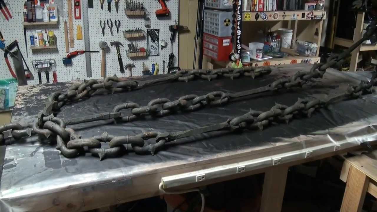 Spiked Chain Halloween Prop