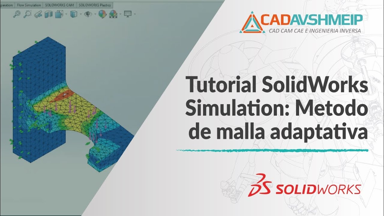 Tutorial SOLIDWORKS Simulation |  Metodos de Malla Adaptativa