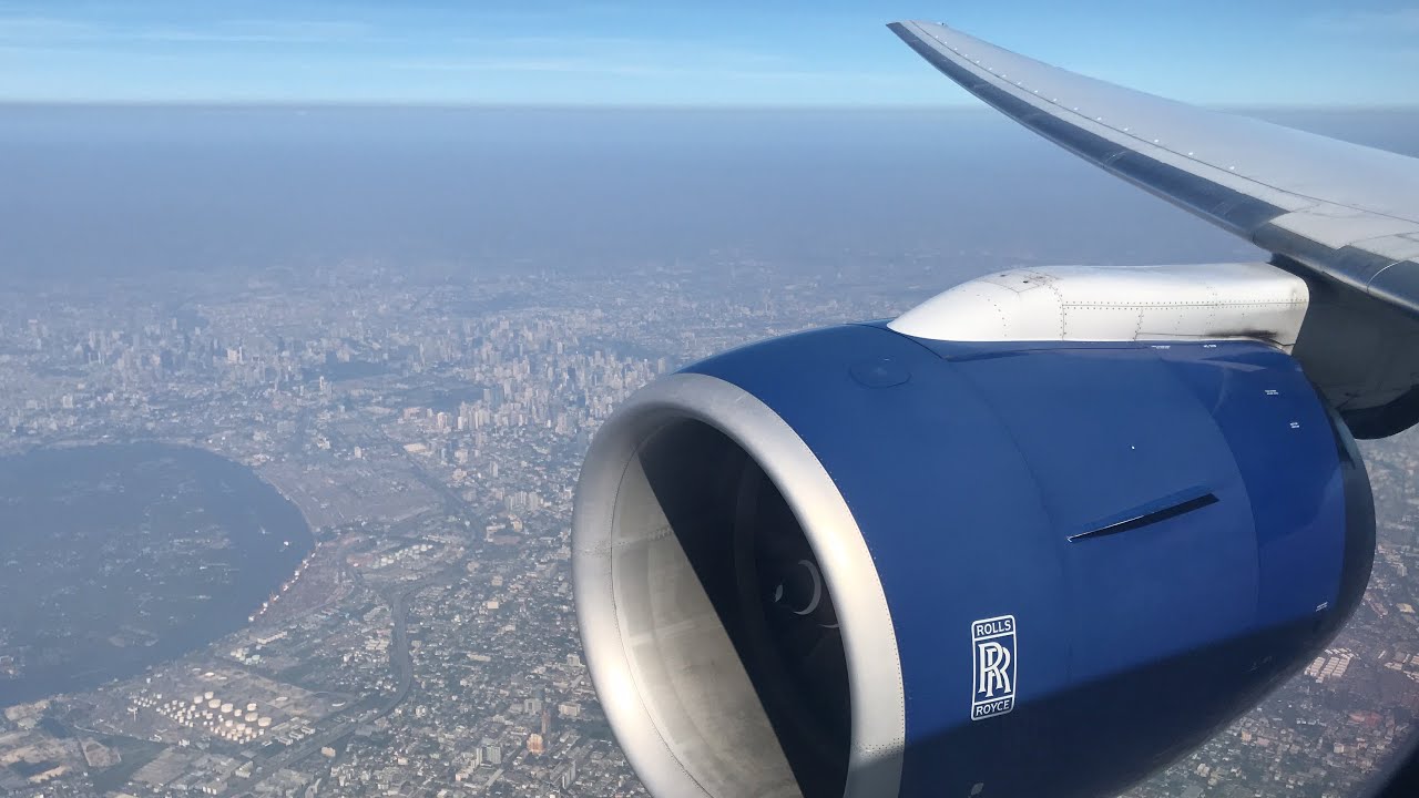 BANGKOK VIEWS | British Airways B777-200ER Landing at Bangkok Suvarnabhumi Airport