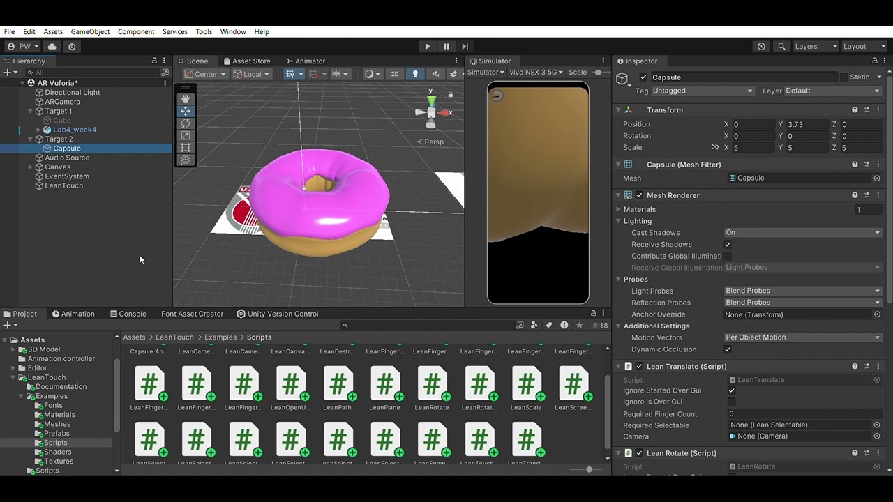 Week 3 - Tutorial unity lean touch and change the button image