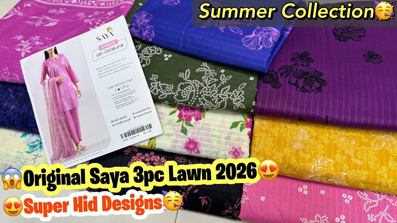 Original Saya Lawn Collection | Saya New Summer Collection | Saya Wholesale | Cloth Point
