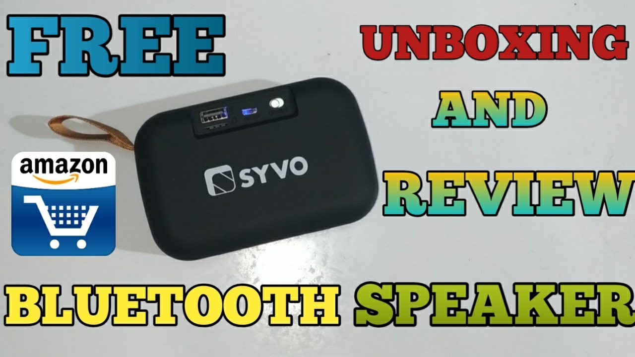 Free Bluetooth Speaker Unboxing and Review from Amazon