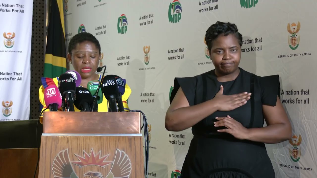 Minister in the Presidency Khumbudzo Ntshavheni Post-Cabinet Briefing.