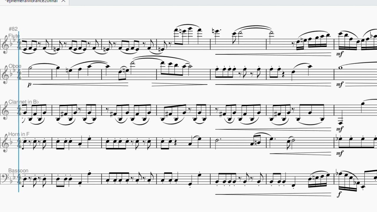 Ephemeral Vibrance- for wind quintet