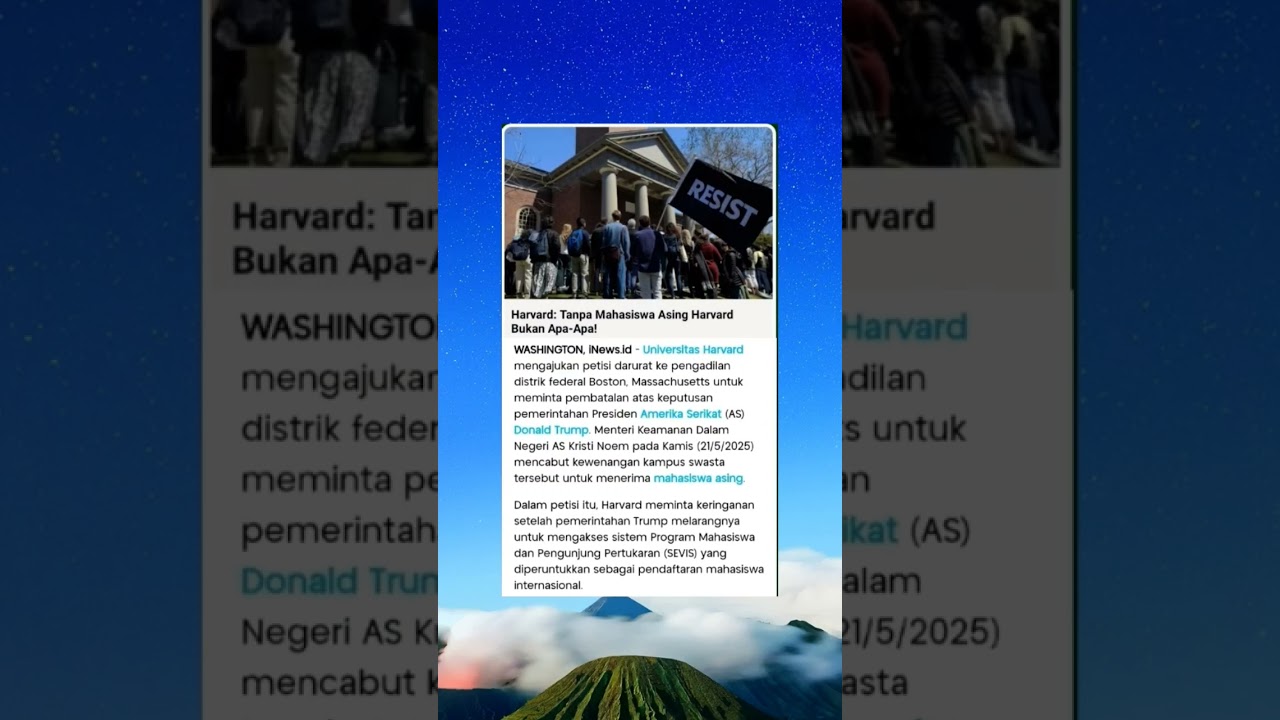 Harvard: Tanpa Mahasiswa Asing Harvard Bukan Apa-apa