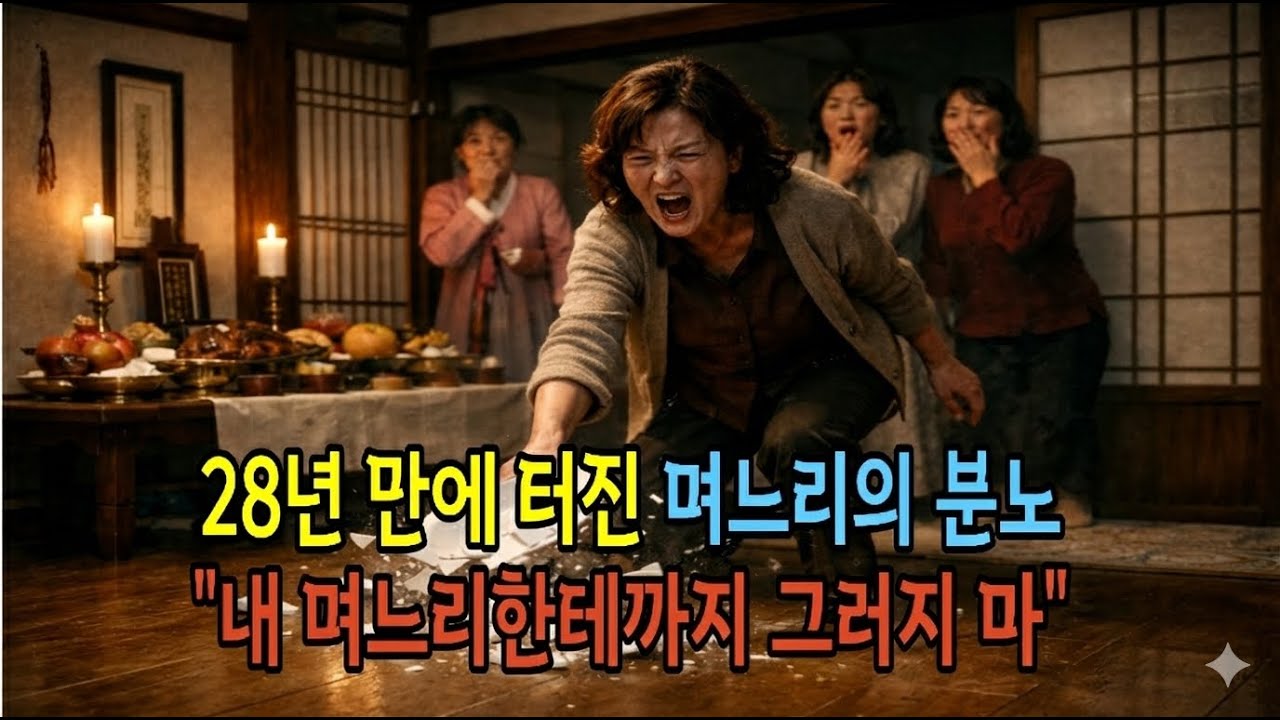 28년 만에 터진 며느리의 분노 