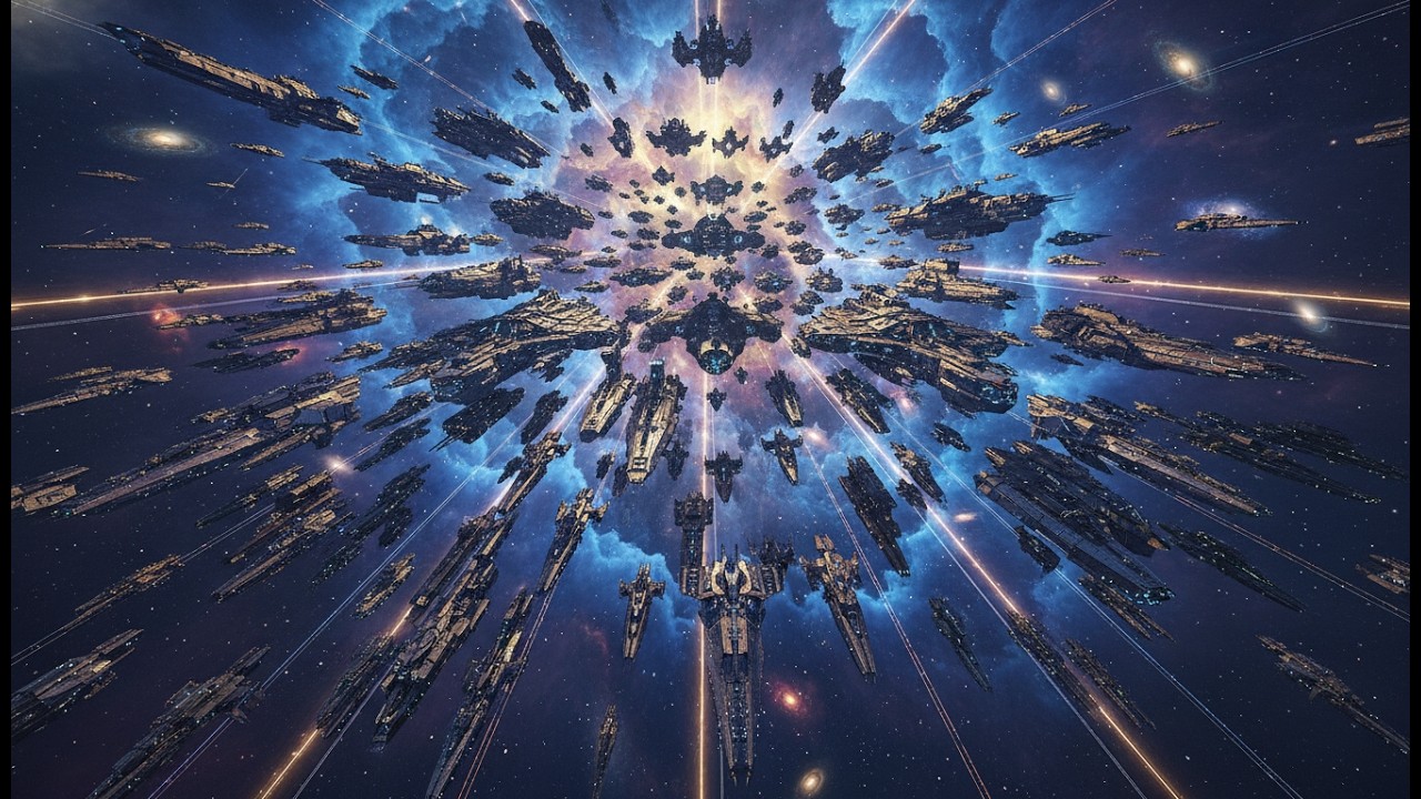 &iexcl;Los humanos construyeron en secreto naves de guerra del tama&ntilde;o de planetas! &iexcl;La galaxia fue toma...