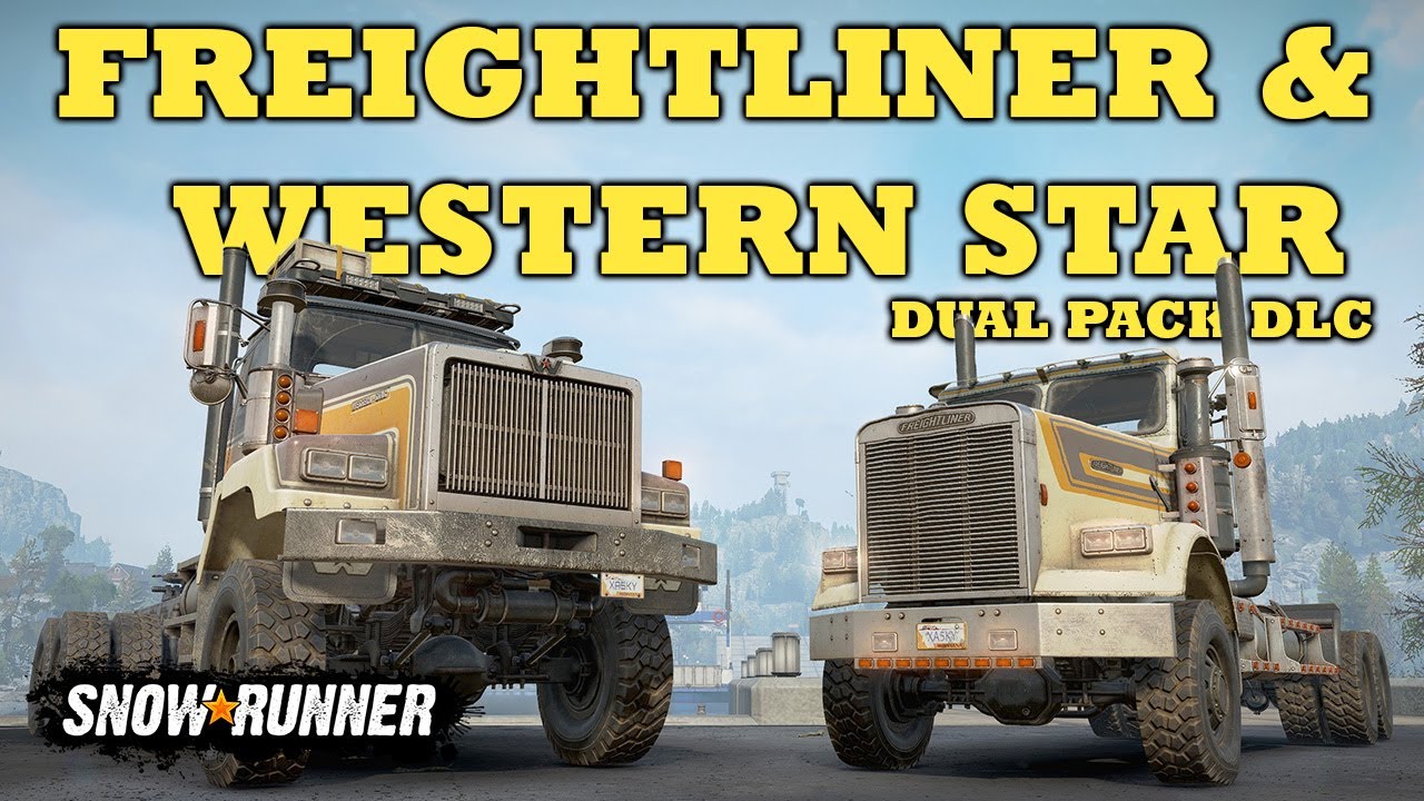 Обзор Freightliner FLD 120 и Western Star 6900XD: возвращение легендарных MudRunner (двойной набо...