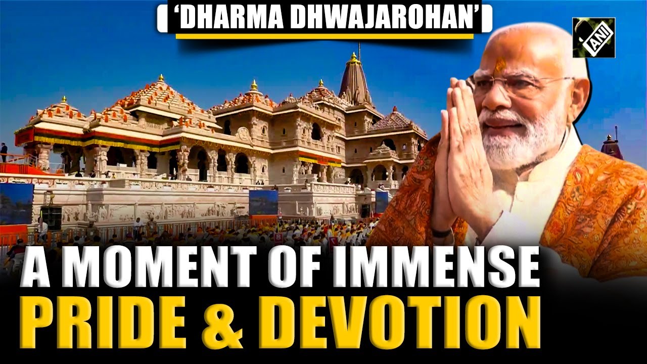 ‘Immense pride & devotion’: PM Modi hoists ‘Dharma Dhwaj’ atop Ram Temple in UP’s Ayodhya