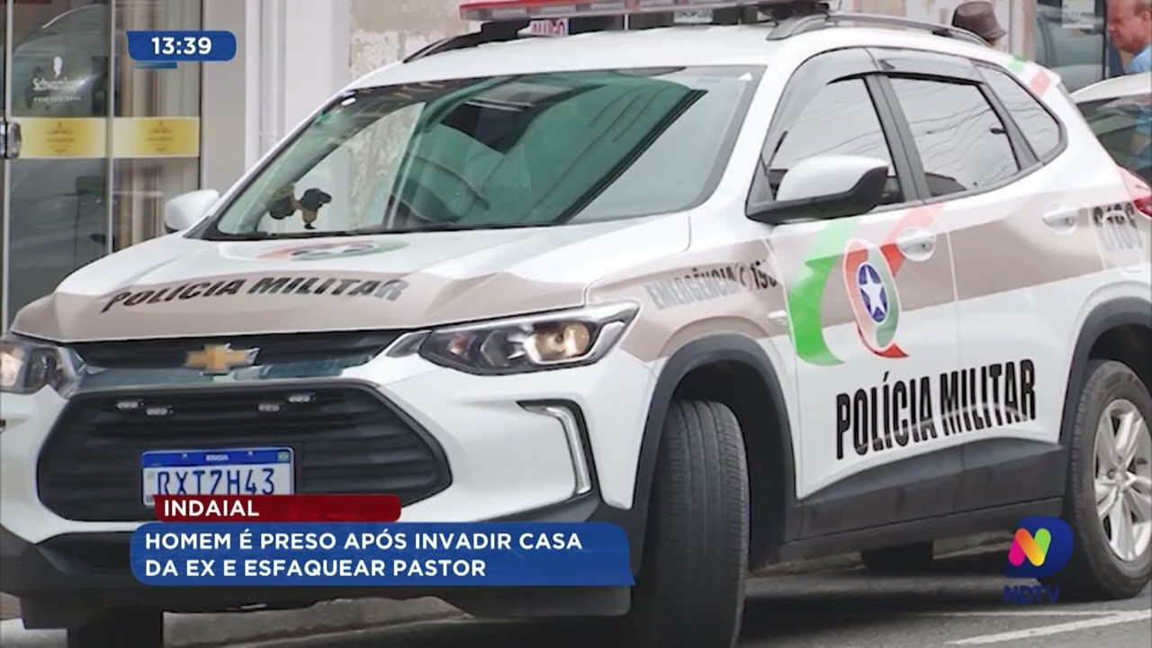 Indaial: homem é preso após invadir casa da ex e esfaquear pastor