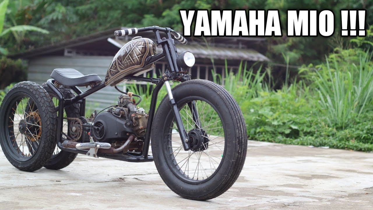 yamaha mio di Custom Jadi chopper