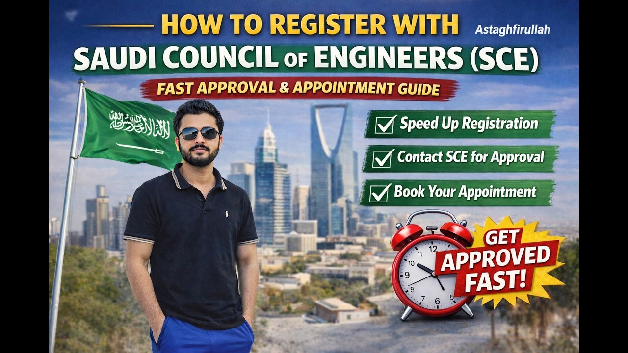 How to Register with Saudi Council of Engineers (SCE) | Fast Approval & Appointment Guide
