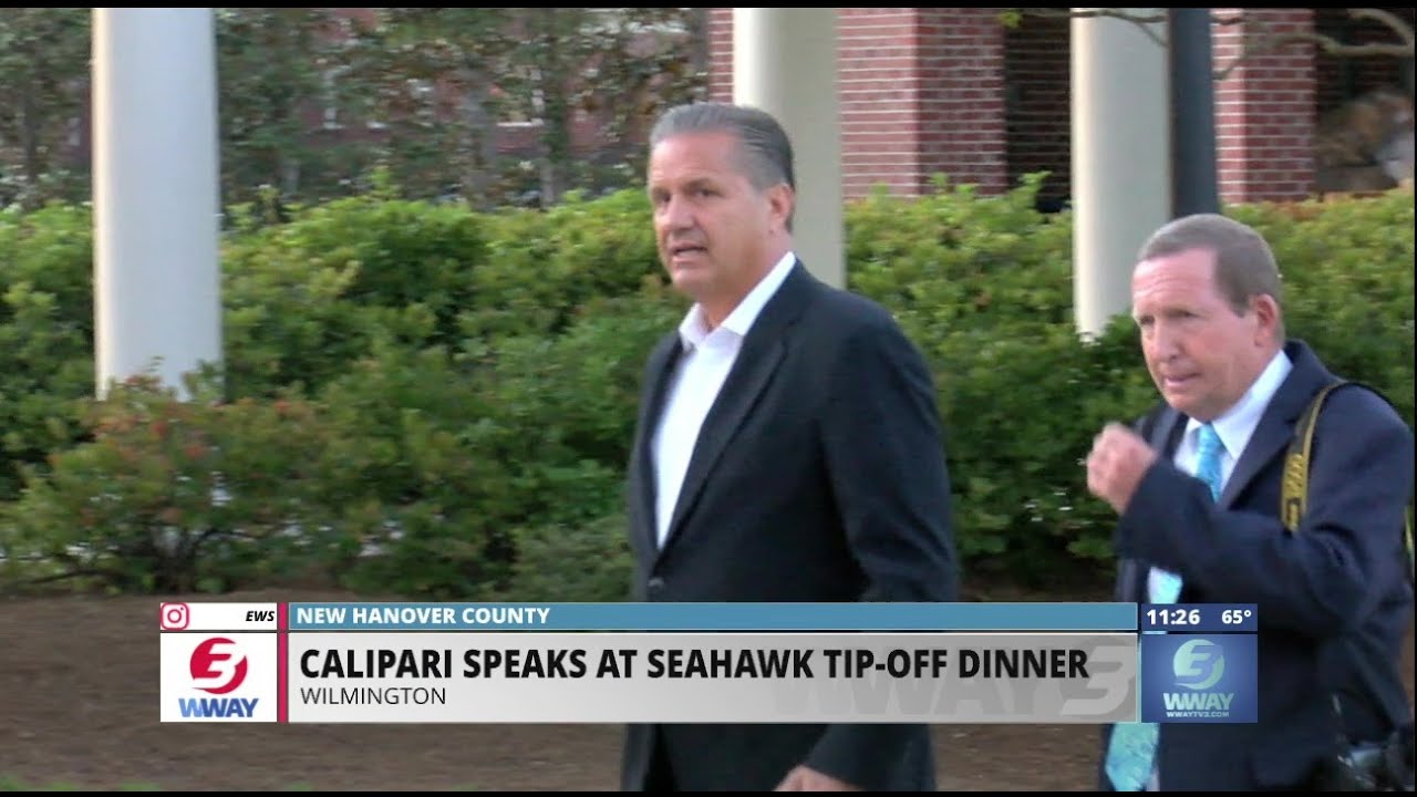 Kentucky's John Calipari speaks at UNCW Basketball Tip-Off