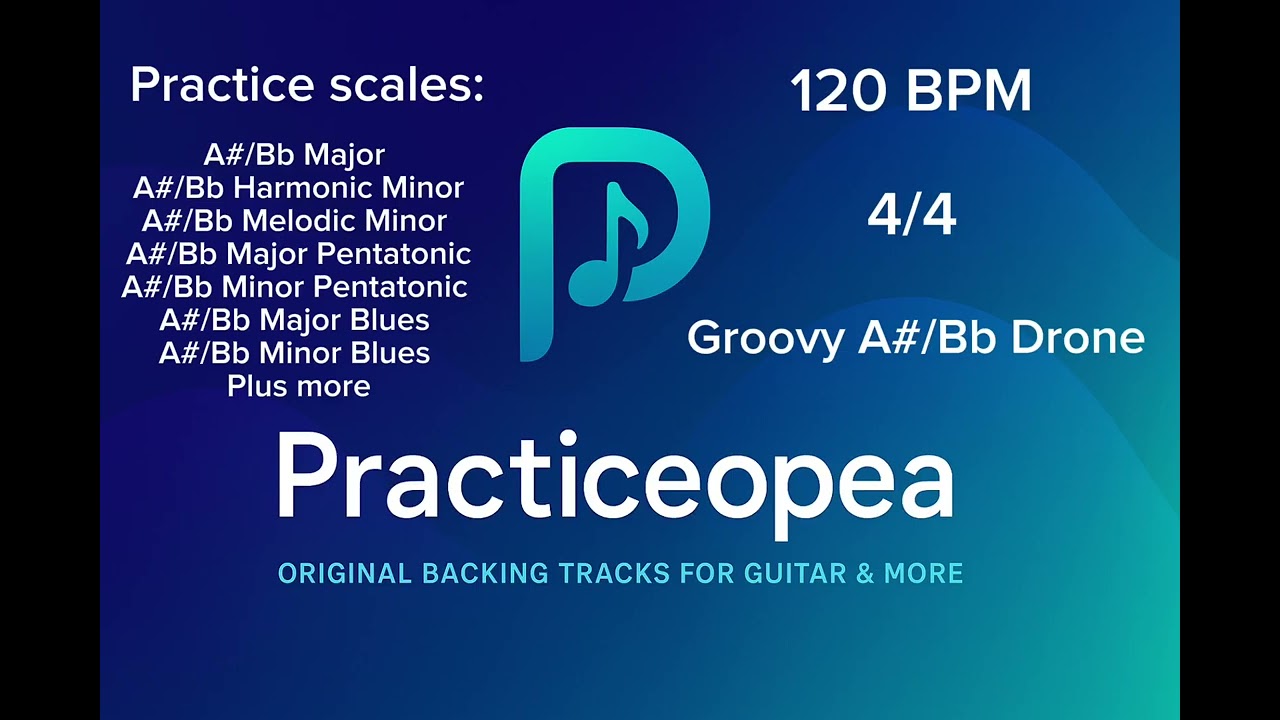Groovy Synth A♯ / B♭ Drone – 120 BPM