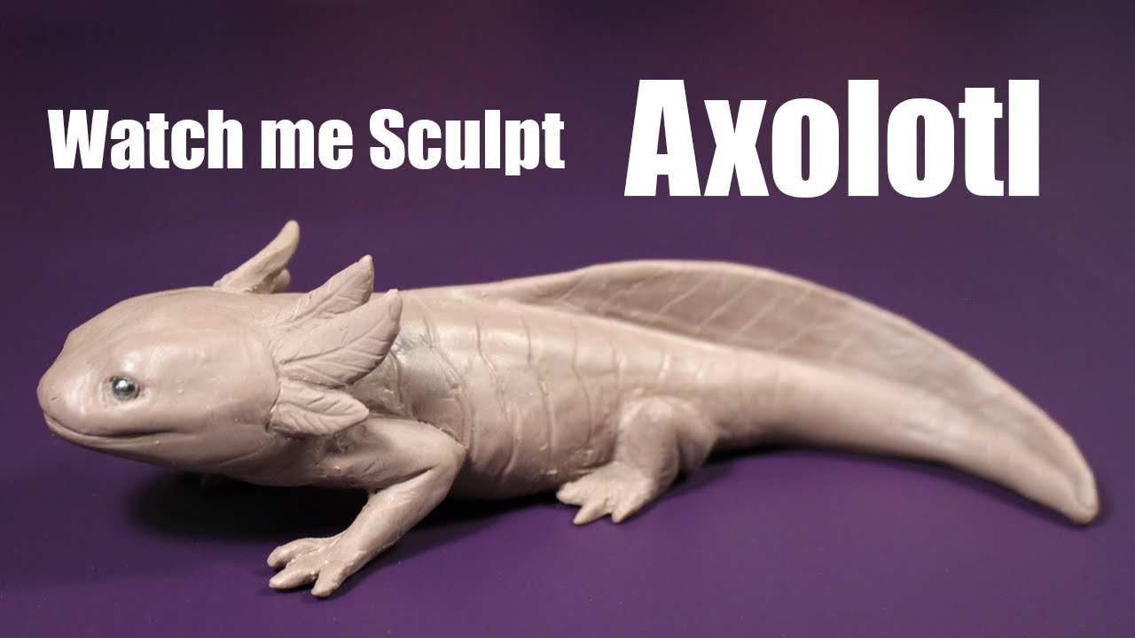 I Sculpted an Axolotl with MONSTER CLAY!