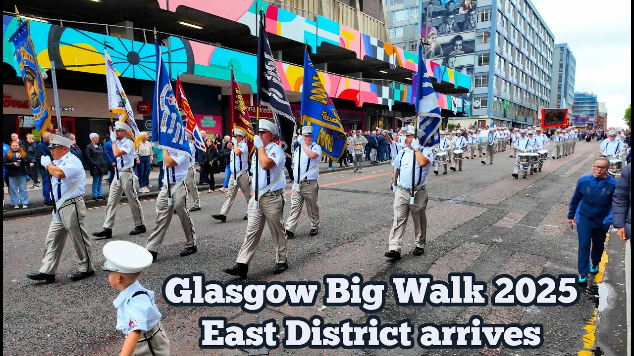 Glasgow Big Walk 2025 - East District arrive in toon