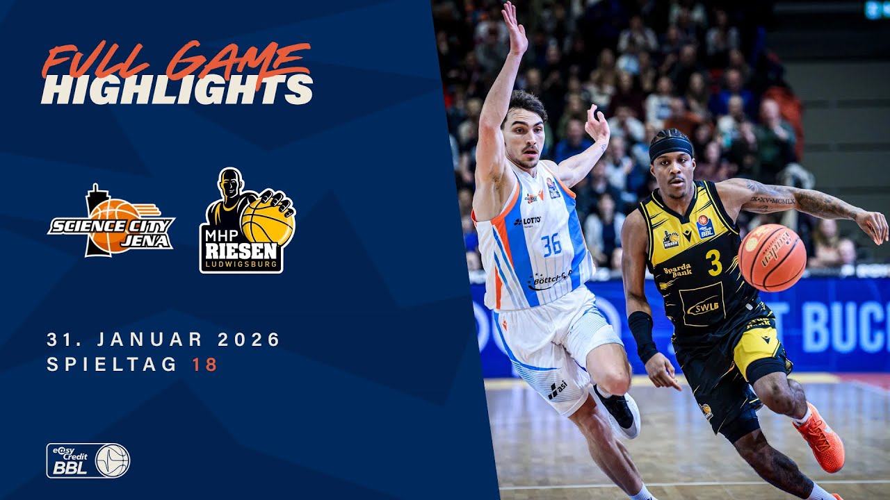 Science City Jena vs. MHP RIESEN Ludwigsburg - Full Game Highlights - Spieltag 18, 25/26