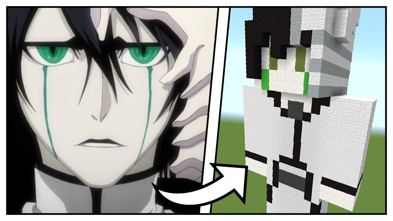 How to Build a Ulquiorra Cifer Statue (Bleach) - Minecraft