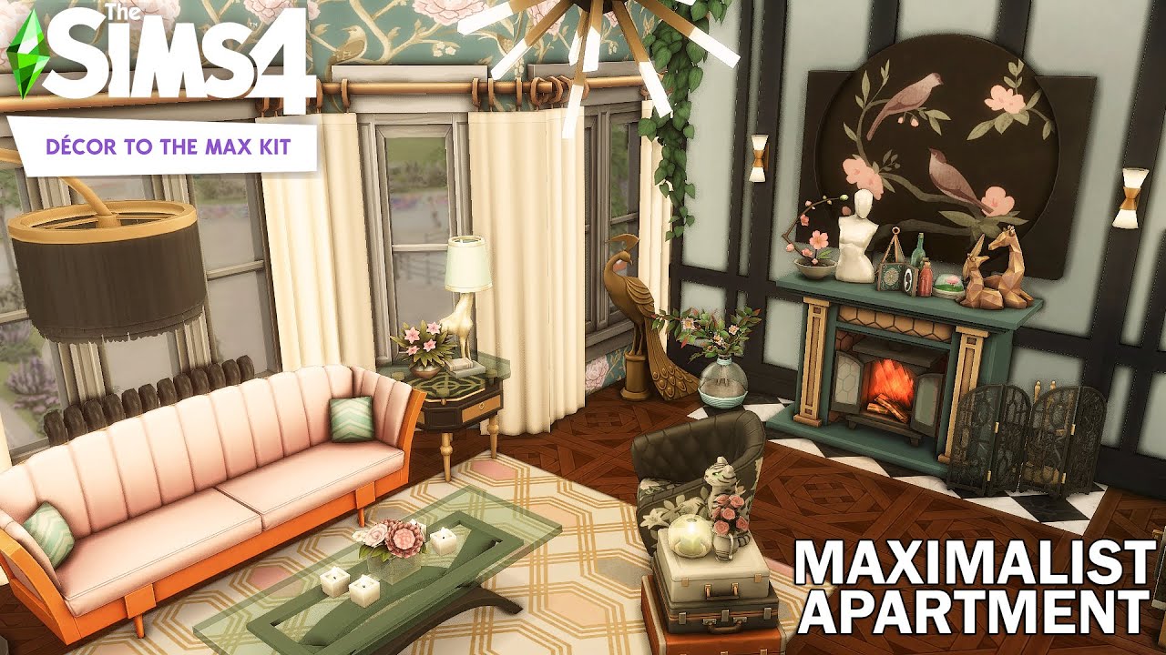 MAXIMALIST APARTMENT // Sims 4 Speed Build // NoCC