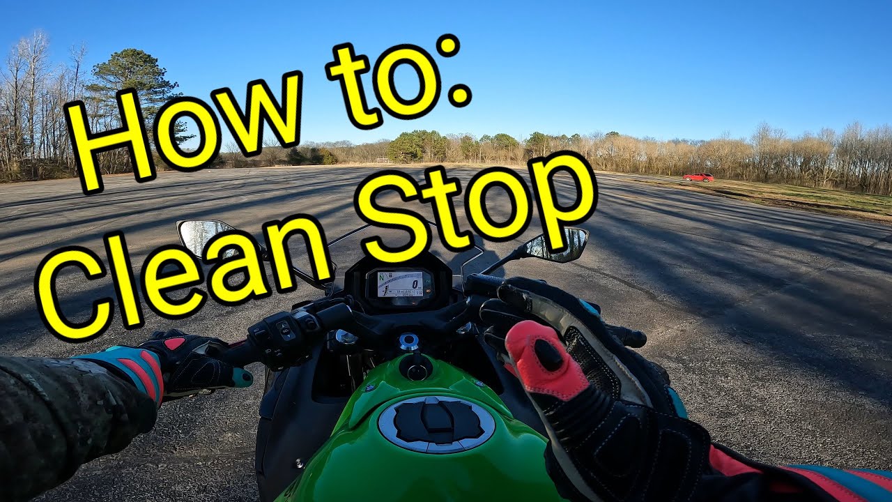 How to come to a clean stop on your motorcycle