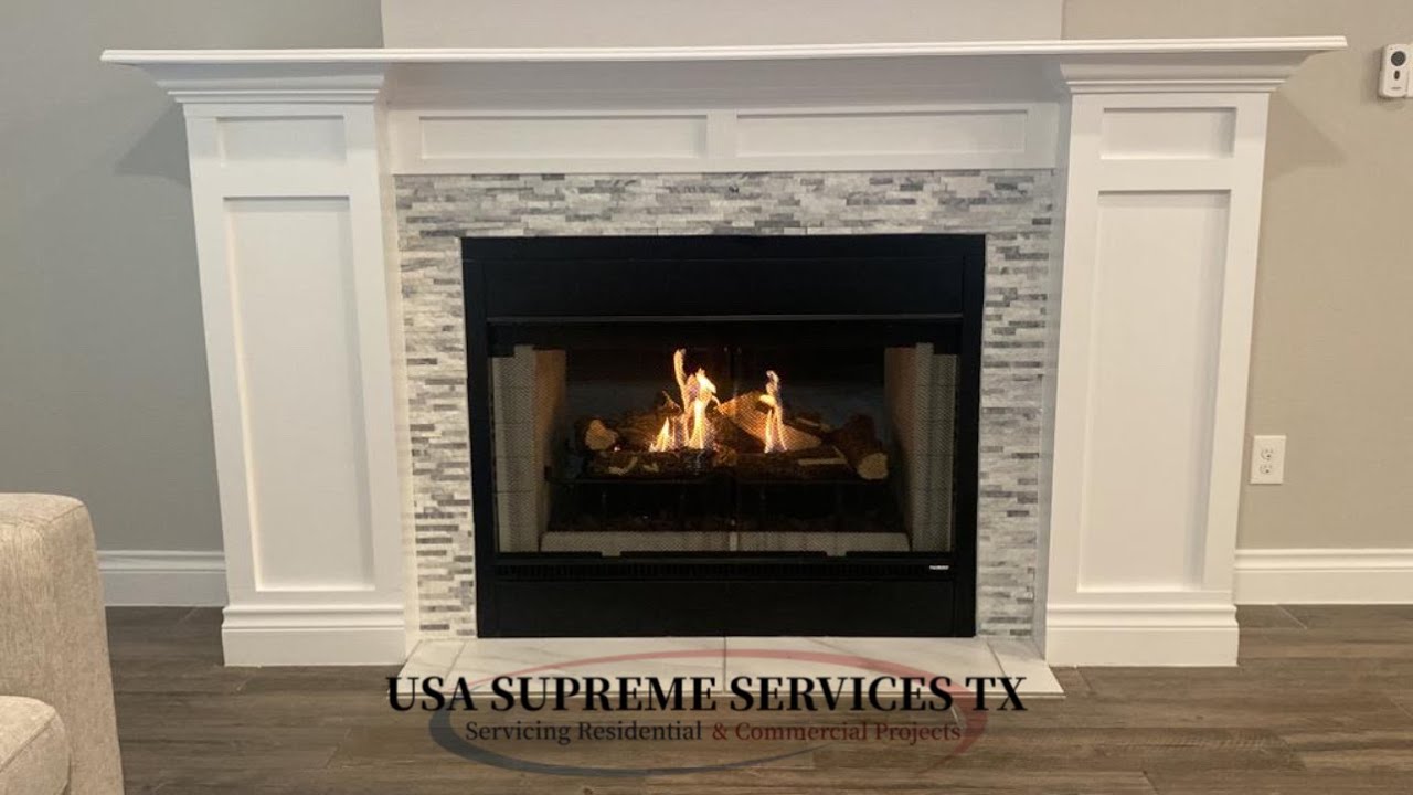 Double Sided Fireplace Install