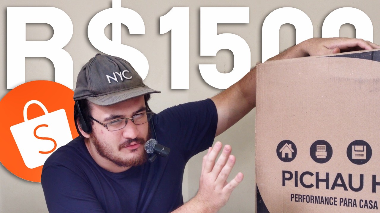 COMPREI O PC GAMER DE R$1500 DA SHOPEE, RODA OU PEIDA?
