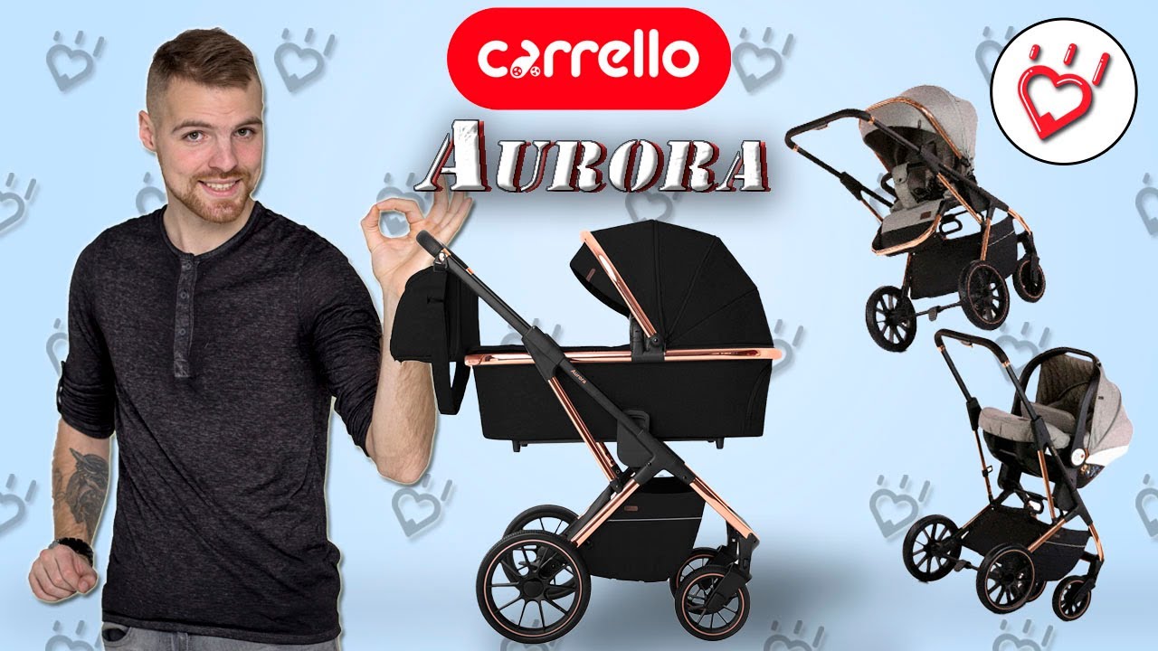 Carrello Aurora коляска 3 в 1 2020 года.  Обзор  коляски для новорожденных Каррелло Аурора