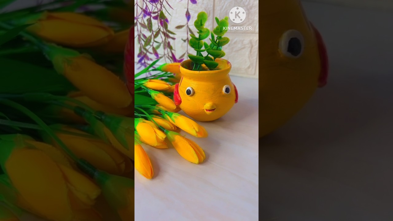 How to make fish from matka #fish #matka #craft #diy #claycrafts @AyanshikaHappyGarden