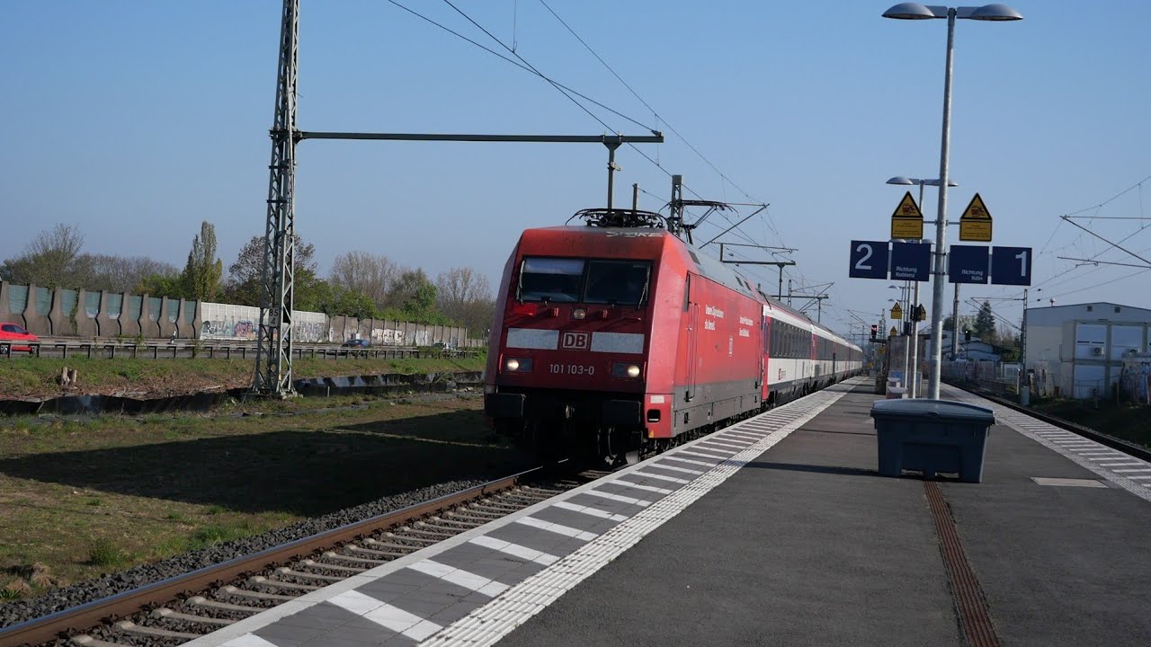 Eisenbahnverkehr in Menden (Rheinl) Mit Br 425 401 482 1440 101 185 193 294 187 411 189 485 152
