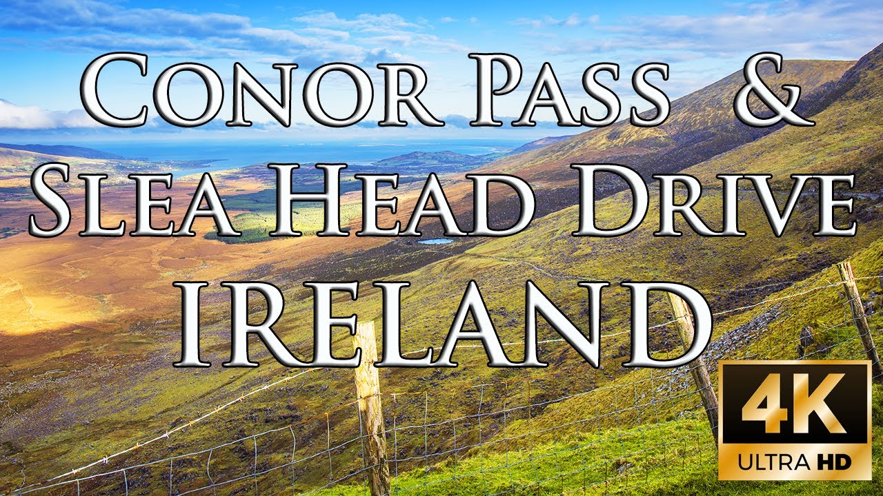 DINGLE Clifs Slea Head Drive and Conor Pass. IRELAND CINEMATIC 4K VIDEO DRONE
