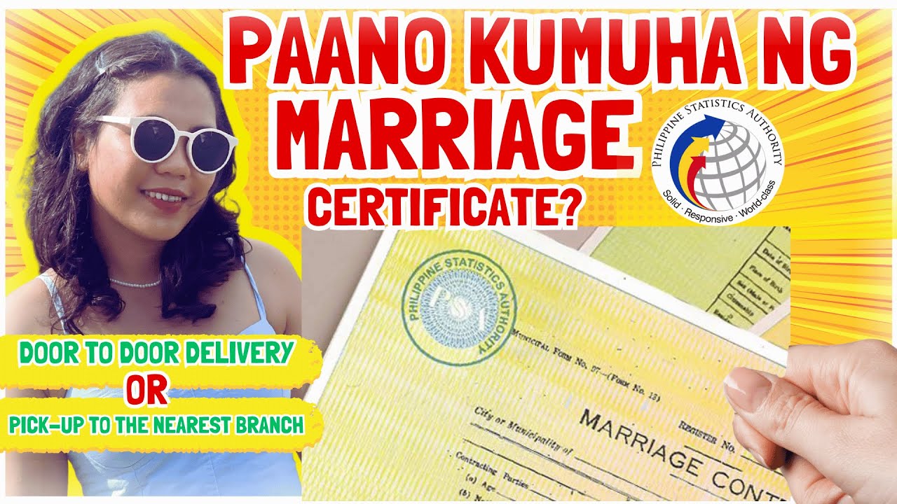 PAANO KUMUHA NG MARRIAGE CERTIFICATE ONLINE? PSA MARRIAGE CONTRACT ONLINE #marriage #certificate