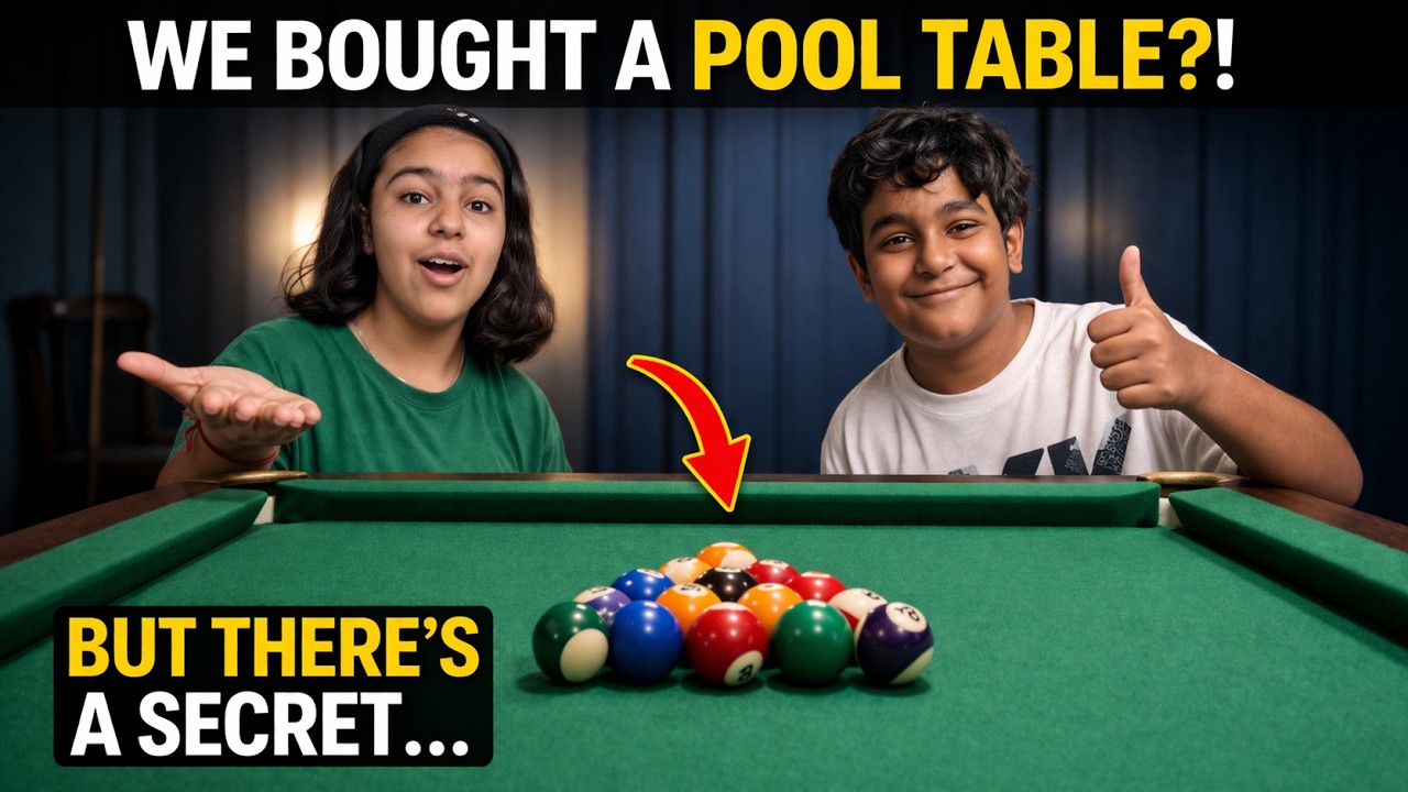 WE BOUGHT A POOL TABLE?! 🤩 Full Unboxing & Setup 🎱🔥