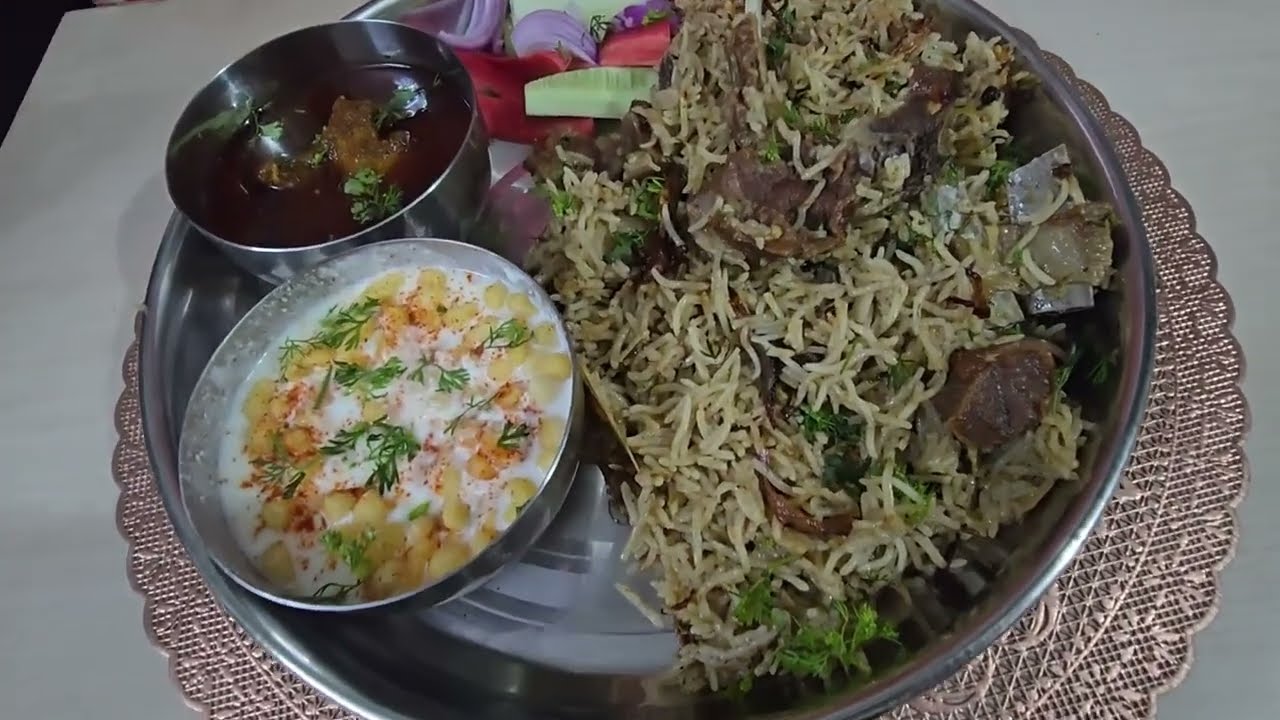 रमजान मे बनाए  स्पेशल मटन पुलाव  /  White Mutton Pulao Recipe/Mutton Tahiri 