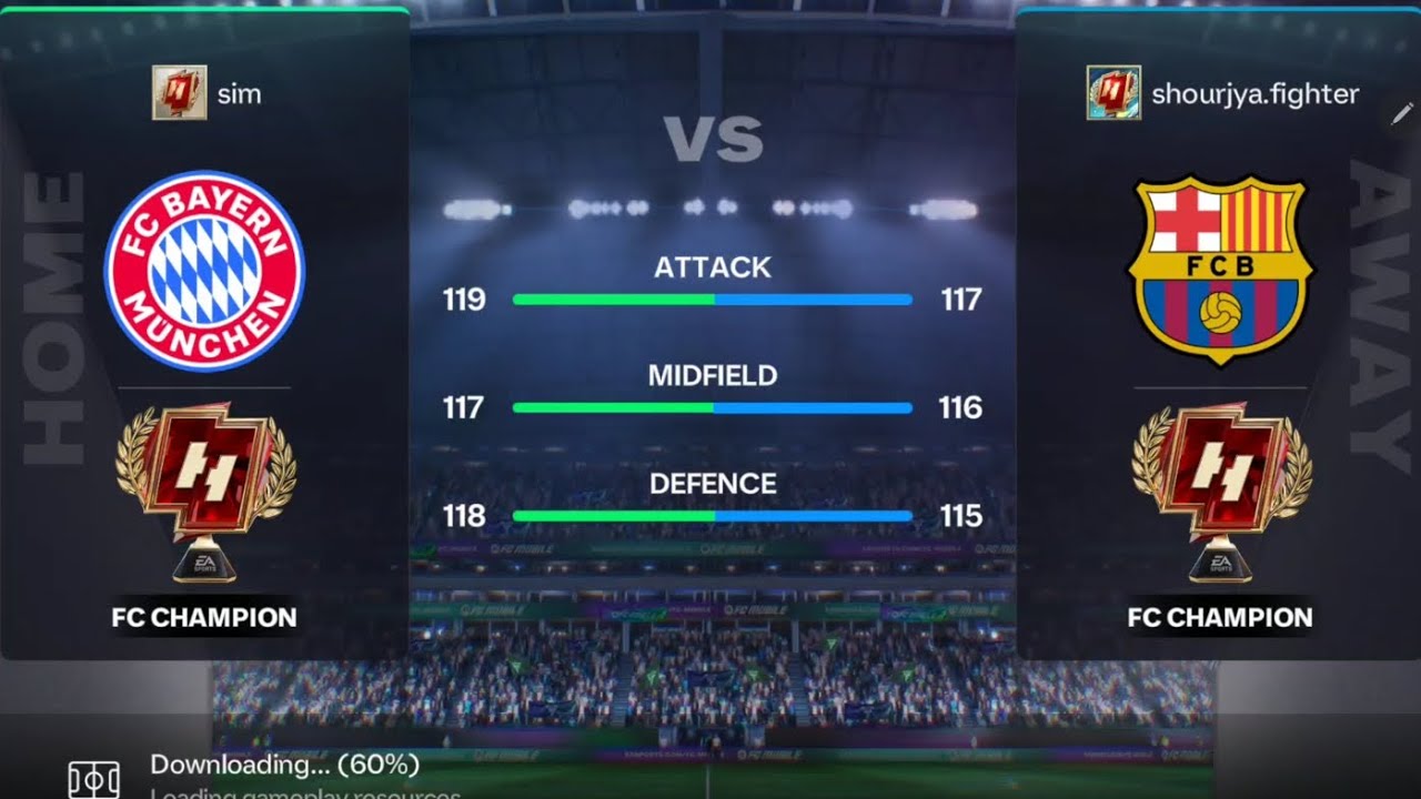 BAY VS FCB | 2-1 | OVR 119 | FC CHAMPIONS GAMEPLAY | FC MOBILE | 