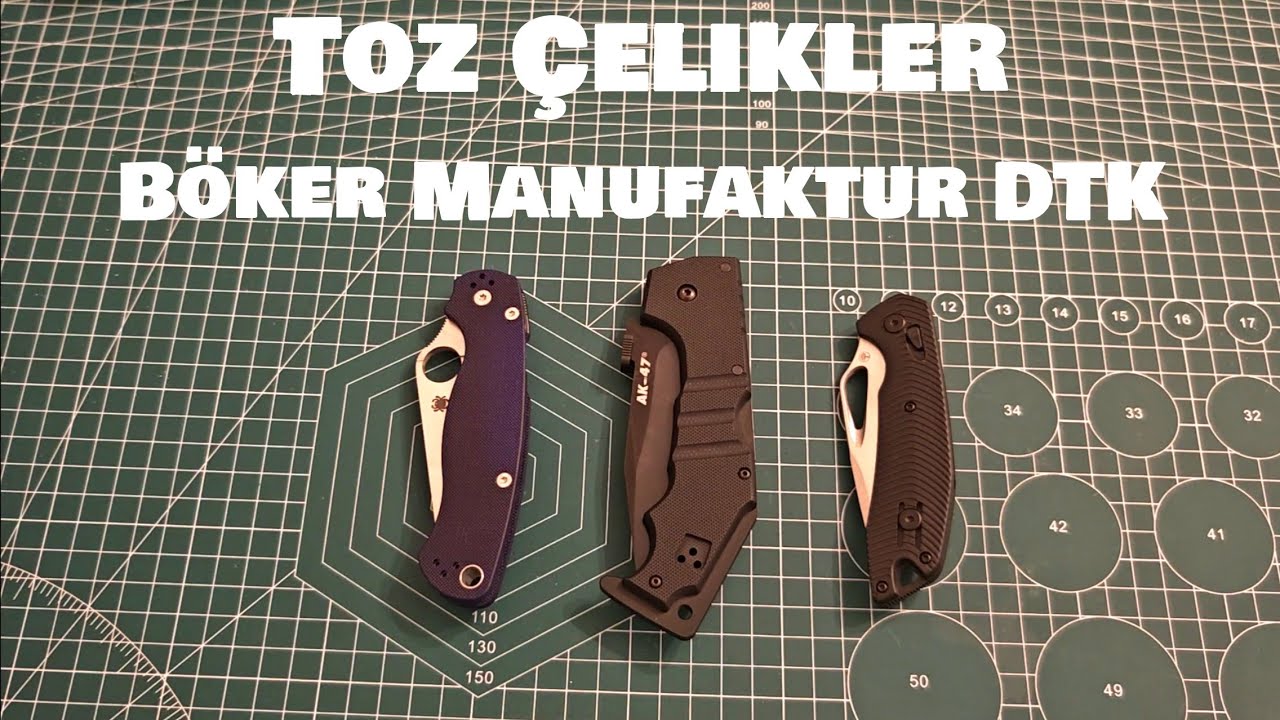 B&ouml;ker Manufaktur DTK EDC &Ccedil;akı İncelemesi. Toz &Ccedil;elikler ve Koleksiyon Yorumu.