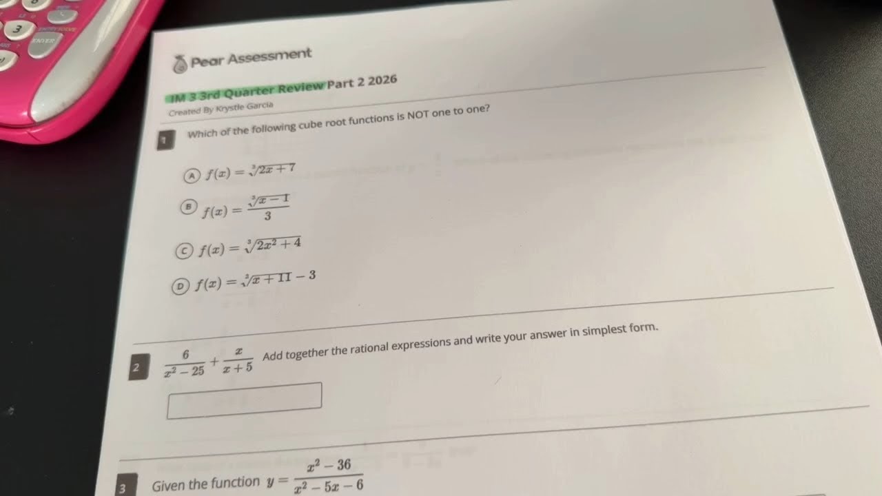M3 3rd Quarter Review Part 2 2026