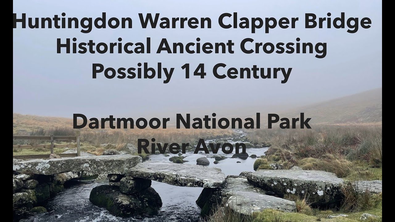 Huntingdon Warren Ancient Clapper Bridge. Dartmoor National Park