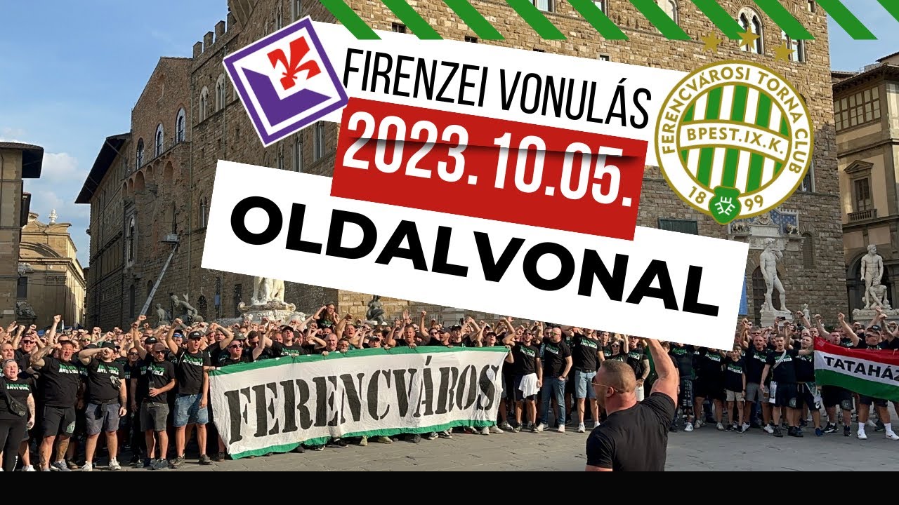 SZURKOLÓK VONULÁSA FIRENZÉBEN | FIORENTINA - FERENCVÁROS | EKL | 2023.09.05.| OLDALVONAL VLOG