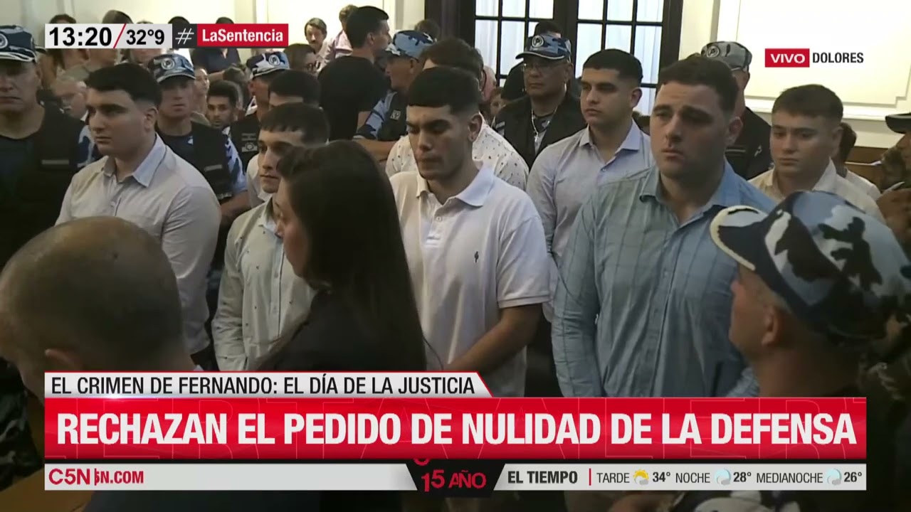 VEREDICTO CASO BÁEZ SOSA: PERPETUA para 5 ACUSADOS y otros 3 a QUINCE AÑOS de PRISIÓN