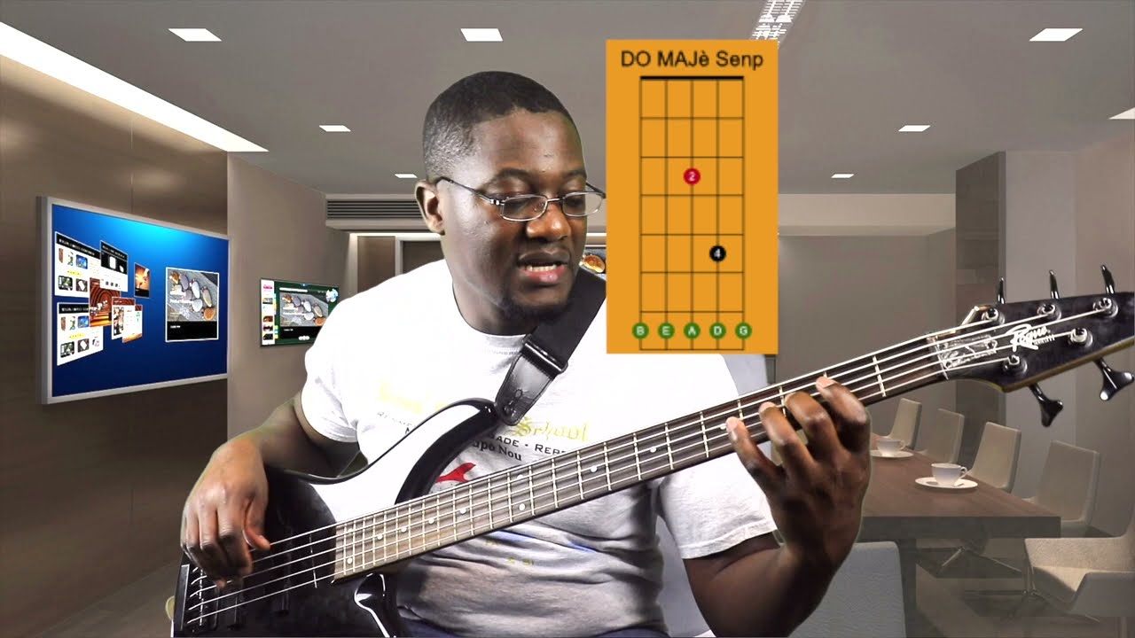 BASS Lesson 1 - Pozisyon Do Maj&egrave;, S&ograve;l ak FA
