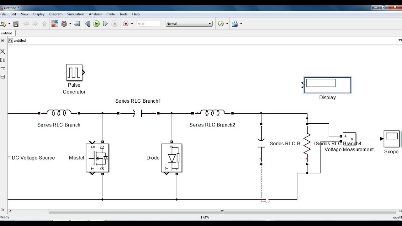 CUK converter MATLAB simulation