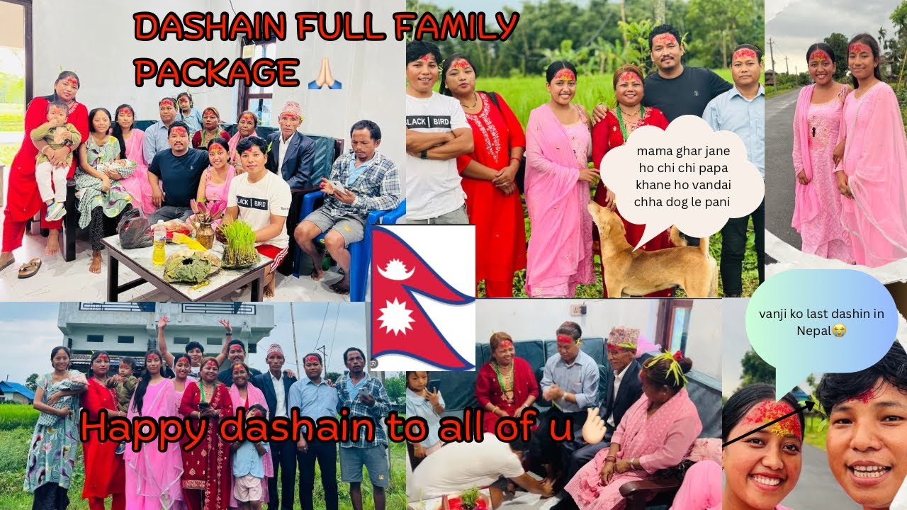 guys hamile dashain lai bye bye gariyoo Aesari 🤣,full family package dhamaka🔥babal vayoo dashain 🫰🏻