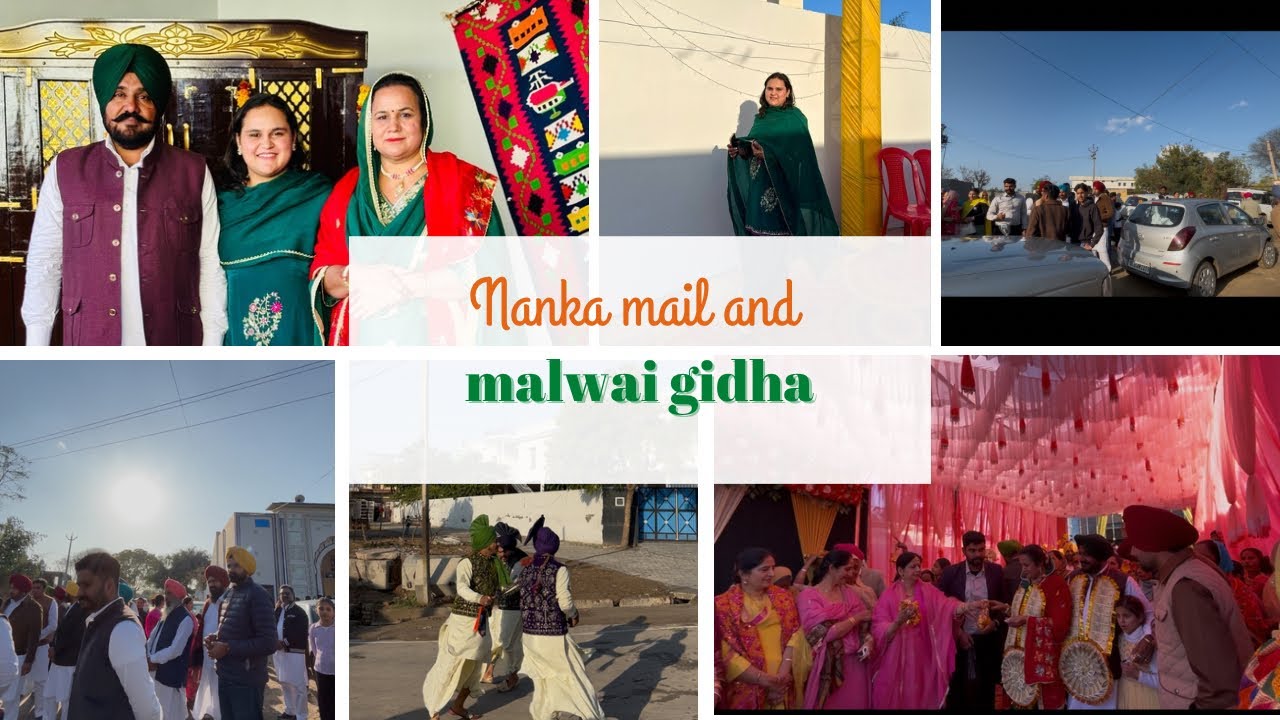 Nanka mail and malwayi gidha #viah #pindvlog #familyvlog #funny #punjabiculture 