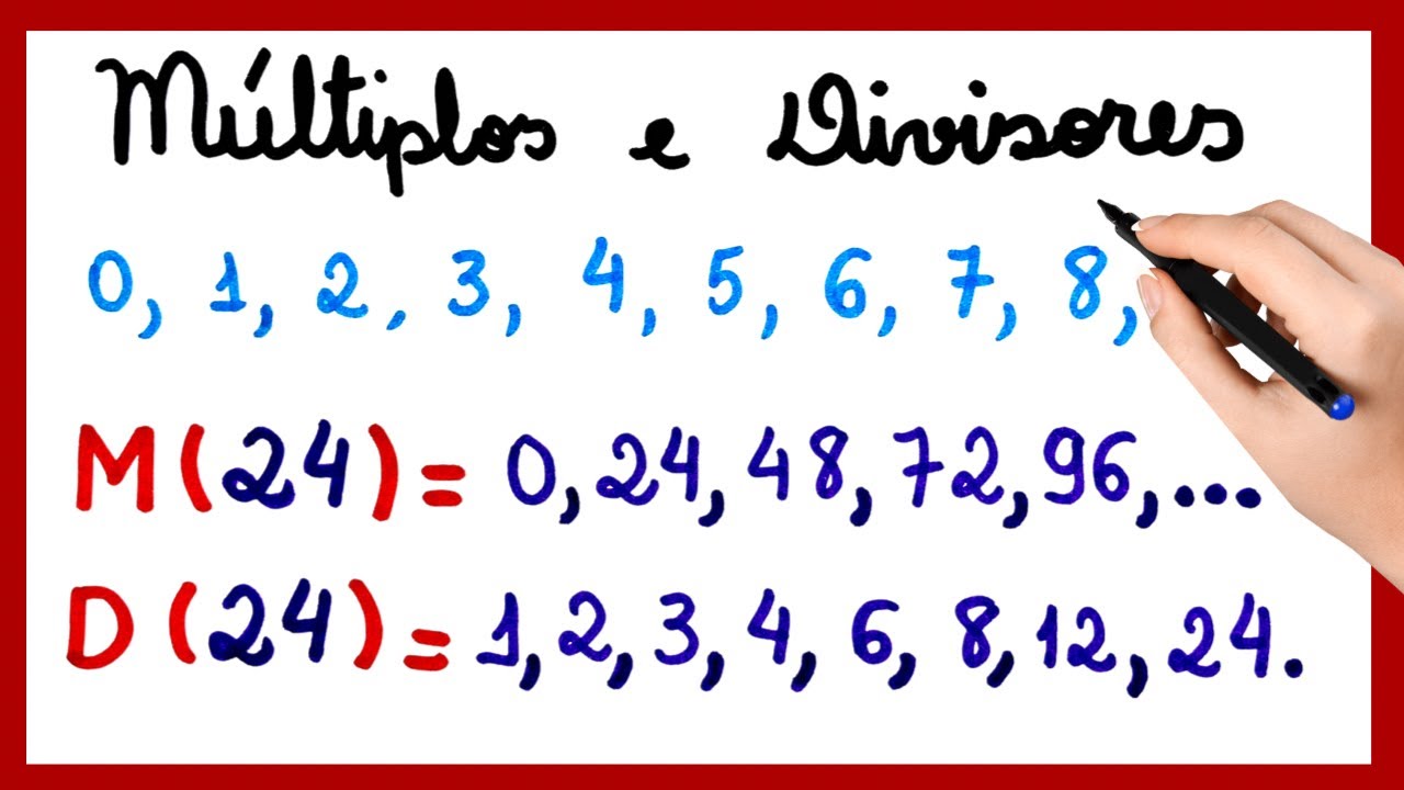 MÚLTIPLOS E DIVISORES!!!  QUER TER UMA BOA BASE NA MATEMÁTICA BÁSICA? VEM COMIGO NESSE VÍDEO!!